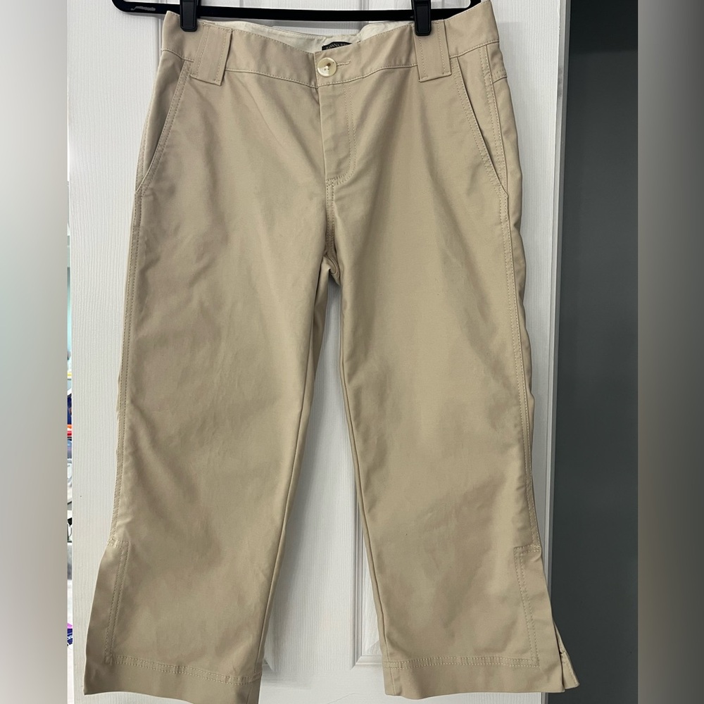Banana Republic size 10 capri cropped khaki chinos. Stretch fantastic condition!